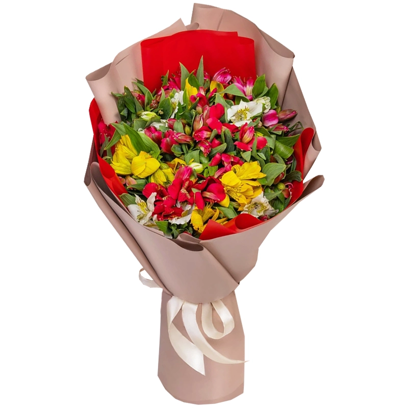 25 альстромерий микс