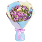 Букет из 25 фиолетовых альстромерий